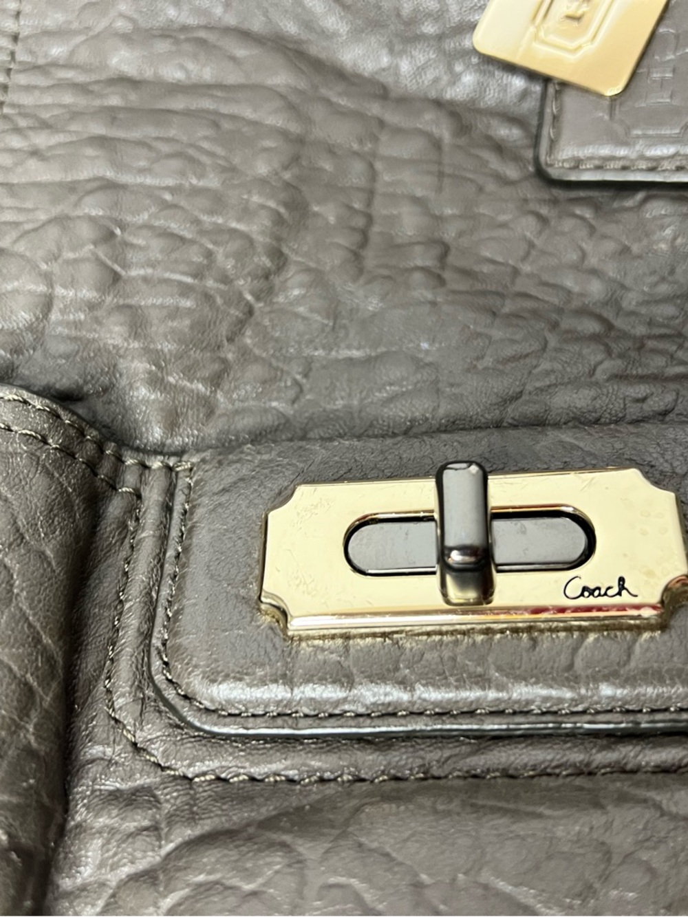 Coach Chelsea Flaship Leather satchel in ash - Picture 2 of 8